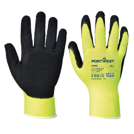 A340 - Hi-Vis Grip Glove - Latex