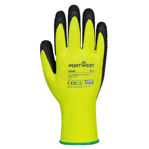 A340 - Hi-Vis Grip Glove - Latex