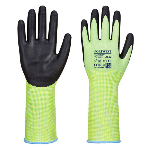 A632 - Green Cut Glove Long Cuff