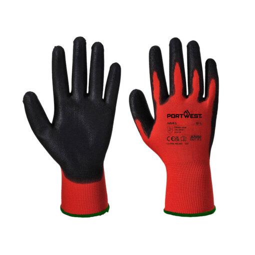 A641 - Red - PU Glove