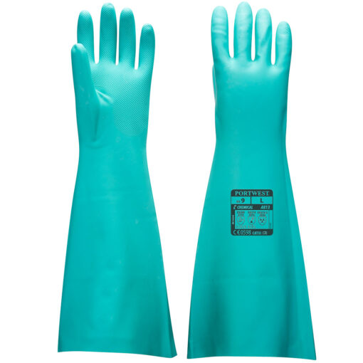 A813 - Extended Length Nitrile Gauntlet