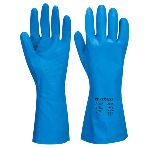 A814 - Food Approved Nitrile Gauntlet