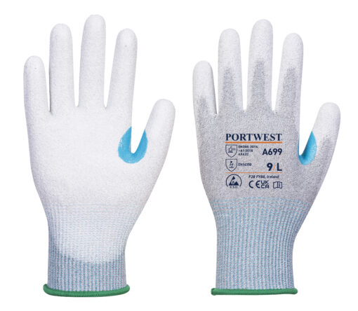 A699 - MR13 ESD PU Palm Glove (Pk12)