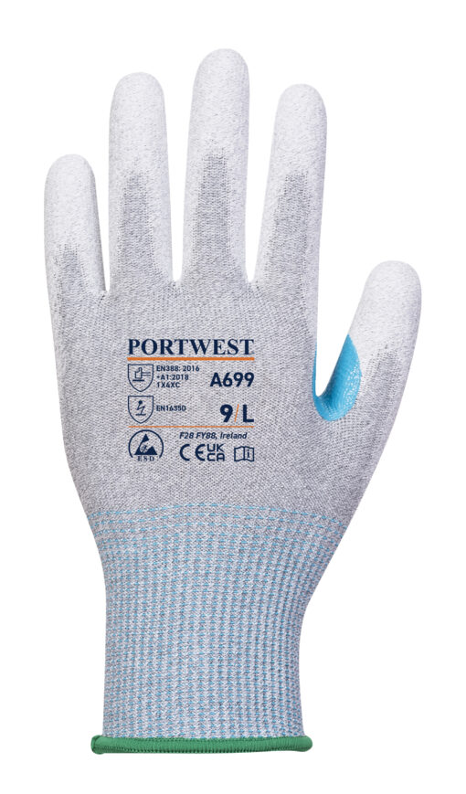 A699 - MR13 ESD PU Palm Glove (Pk12)