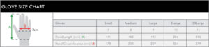 Supertouch sizing chart