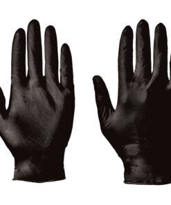 Supertouch Black Disposable Gloves